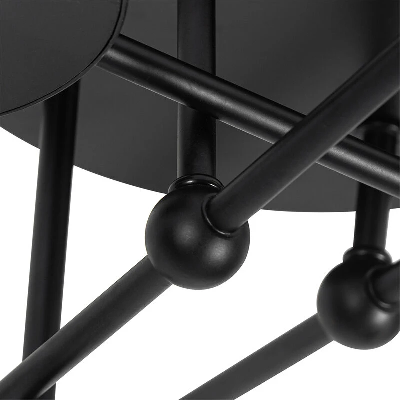 Coupon 💯 QAZQA Deckenleuchte schwarz inkl. LED 3-Stufen dimmbar 8 Lichter - Patrick 👍 6 Coupon 💯 QAZQA Deckenleuchte schwarz inkl. LED 3-Stufen dimmbar 8 Lichter - Patrick 👍 – Bild 6