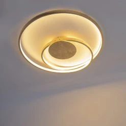 Bestes Angebot 👏 QAZQA Art Deco Deckenleuchte gold dimmbar inkl. LED - Rowan 🎉 -Deckenleuchten Verkaufs-Shop 1006 98207 13