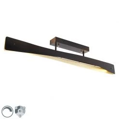 Am billigsten 🎁 MTK Leuchten Moderne Deckenleuchte schwarz inkl. LED 3-stufig dimmbar - Sjaak ⭐