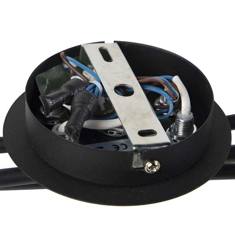 Bester Verkauf 🎉 QAZQA Moderne Deckenleuchte schwarz 6-Flammig - Lofty 🛒 10 Bester Verkauf 🎉 QAZQA Moderne Deckenleuchte schwarz 6-Flammig - Lofty 🛒 – Bild 10