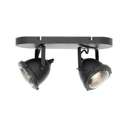 Rabatt ❤️ QAZQA Industriële spot zwart verstelbaar 2-lichts - Emado 😀 -Deckenleuchten Verkaufs-Shop 1054 105752 11