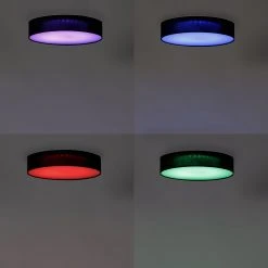 Brandneu 😉 Calex Smart plafondlamp zwart 30 cm incl. LED RGB - Taiko ⭐ -Deckenleuchten Verkaufs-Shop 1059 106165 16
