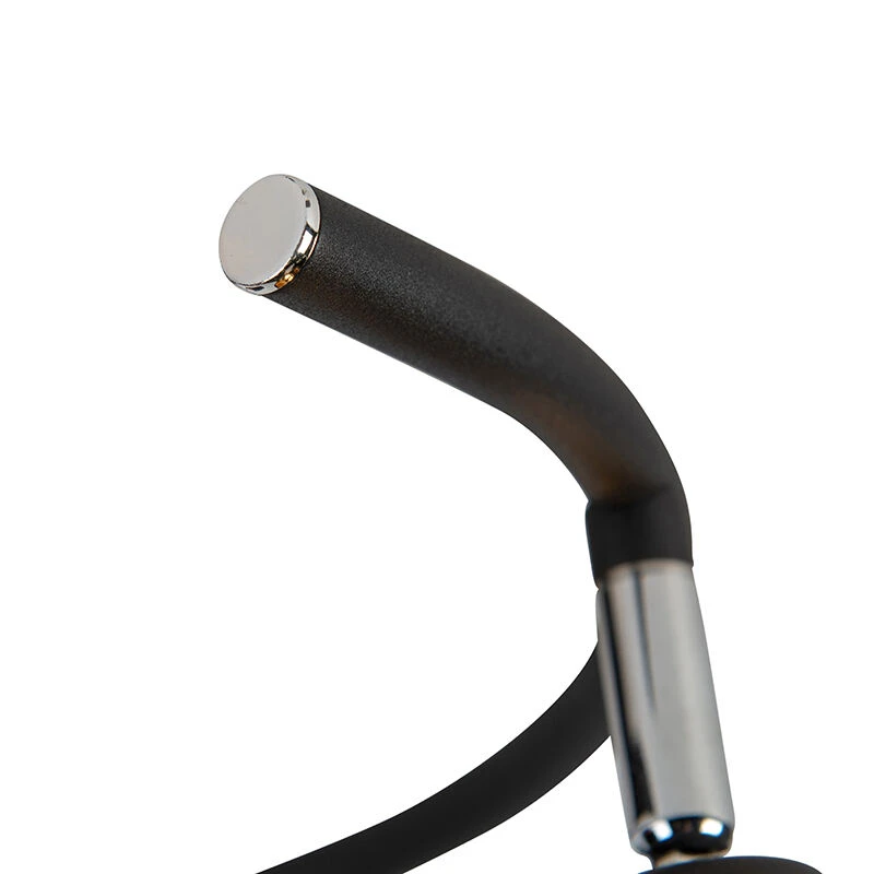 Schlussverkauf 💯 QAZQA Moderne Deckenleuchte schwarz - Lofty 🤩 3 Schlussverkauf 💯 QAZQA Moderne Deckenleuchte schwarz - Lofty 🤩 – Bild 3