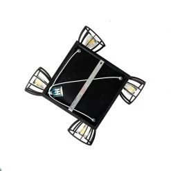 Bestpreis 👏 QAZQA Industrielle Deckenlampe schwarz 4-flammig - Fotu 👍 -Deckenleuchten Verkaufs-Shop 1060 102381 10