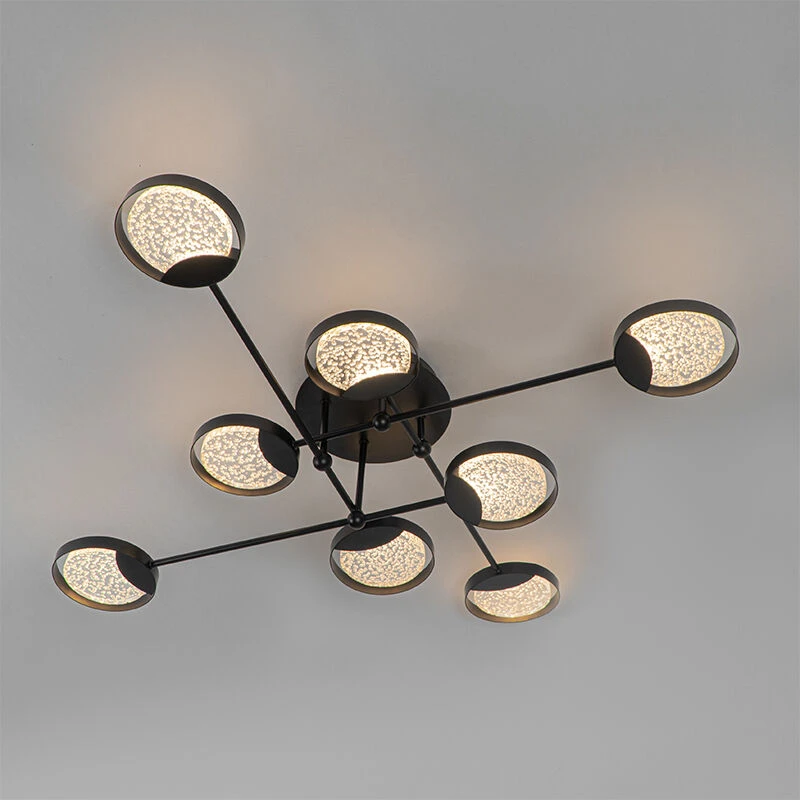 Coupon 💯 QAZQA Deckenleuchte schwarz inkl. LED 3-Stufen dimmbar 8 Lichter - Patrick 👍 13 Coupon 💯 QAZQA Deckenleuchte schwarz inkl. LED 3-Stufen dimmbar 8 Lichter - Patrick 👍 – Bild 13