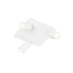 Neu 🛒 QAZQA Professional Moderne badkamer spot wit vierkant 3-lichts IP44 - Ducha 🧨 -Deckenleuchten Verkaufs-Shop 1079 105232 7