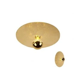 Auslauf 😉 QAZQA Moderne Deckenlampe Gold 40cm - Disque 🌟