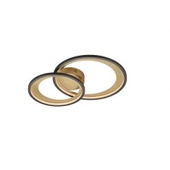 Bester Verkauf 🛒 Trio Leuchten Deckenleuchte schwarz mit Gold 59 cm inkl. LED und Dimmer - Anita ⌛ -Deckenleuchten Verkaufs-Shop 1087 103682 2