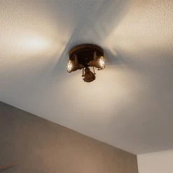 Schlussverkauf 👏 QAZQA Industrieller Spot im Rostdesign 3-Flammig - Sorra 😀