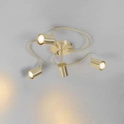 Auslauf 🔔 QAZQA Moderne plafondspot messing verstelbaar 4-lichts - Java ✔️ -Deckenleuchten Verkaufs-Shop 1115 105846 10