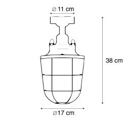 Besorgen 👏 QAZQA Industriedeckenleuchte schwarz - Cabin ⌛ 18 Besorgen 👏 QAZQA Industriedeckenleuchte schwarz - Cabin ⌛ -Deckenleuchten Verkaufs-Shop 1135 98829 4