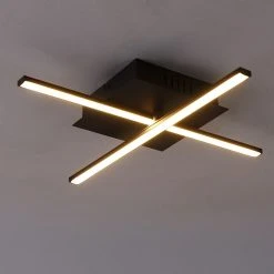 Neu 💯 QAZQA Moderne Deckenleuchte schwarz inkl. LED 3-stufig dimmbar - Cruz ⭐ -Deckenleuchten Verkaufs-Shop 1143 103059 15