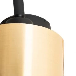 Bester Verkauf 🎁 QAZQA Moderne plafondlamp zwart met goud 3-lichts - Lofty ✔️ -Deckenleuchten Verkaufs-Shop 1173 105424 2