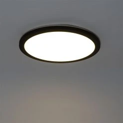 Auslauf 👍 QAZQA Deckenleuchte schwarz 40 cm inkl. LED 3-stufig dimmbar IP44 - Steve 😍 -Deckenleuchten Verkaufs-Shop 1187 102740 11