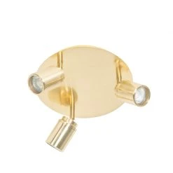 Bester Verkauf 🔥 QAZQA Moderner Badstrahler Messing 3-flammig IP44 - Ducha 💯 -Deckenleuchten Verkaufs-Shop 1190 104393 13