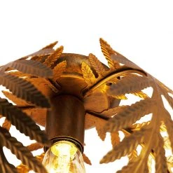 Aktion ❤️ QAZQA Vintage Smart Deckenleuchte Gold 24 cm inkl. WiFi ST64 - Botanica ✨ -Deckenleuchten Verkaufs-Shop 1213 103578 6