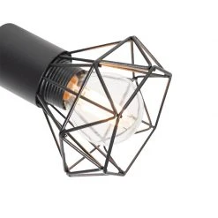 Coupon ⌛ QAZQA Spot zwart met hout draai- en kantelbaar 2-lichts - Mosh 💯 -Deckenleuchten Verkaufs-Shop 1230 105638 4