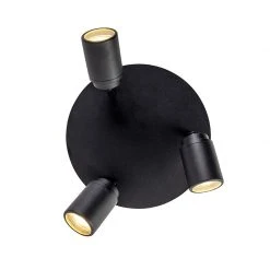 Großhandel 🛒 QAZQA Moderner Badstrahler schwarz 3-flammig IP44 - Ducha 👍 -Deckenleuchten Verkaufs-Shop 1230 98694 8