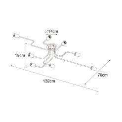 Bestpreis 🛒 QAZQA Design plafondlamp zwart 8-lichts - Facile 👏 15 Bestpreis 🛒 QAZQA Design plafondlamp zwart 8-lichts - Facile 👏 -Deckenleuchten Verkaufs-Shop 1251 105649 3