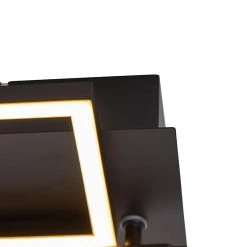 Angebote 👏 QAZQA Deckenleuchte schwarz 110 cm inkl. LED 3-Stufen dimmbar - Plazas Novo 😉 -Deckenleuchten Verkaufs-Shop 1253 102926 8