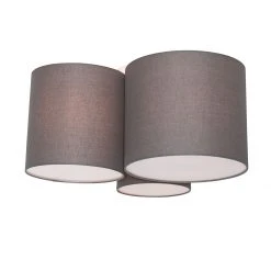 Top 10 🎁 QAZQA Moderne plafondlamp taupe 3-lichts - Multidrum 🔥 -Deckenleuchten Verkaufs-Shop 1255 105744 6