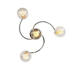 Top 10 ⌛ QAZQA Art deco Deckenleuchte Chrom 4-flammig - Facil ❤️ -Deckenleuchten Verkaufs-Shop 1262 96900 7