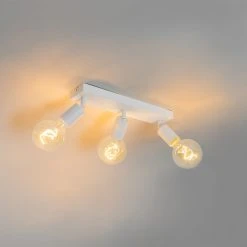 Besorgen 💯 QAZQA Moderne spot wit rechthoekig 3-lichts - Facil 😀 -Deckenleuchten Verkaufs-Shop 1263 105780 8