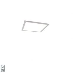 Top 10 🔔 QAZQA Deckenleuchte Stahl 40 cm inkl. LED und Fernbedienung - Liv 🧨