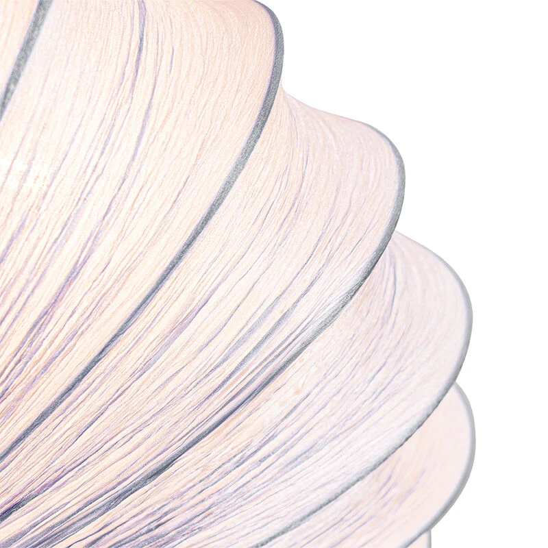 Billig 🧨 QAZQA Design-Deckenlampe graue Seide 60 cm 5-flammig - Plu 🛒 2 Billig 🧨 QAZQA Design-Deckenlampe graue Seide 60 cm 5-flammig - Plu 🛒 – Bild 2