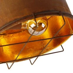 Rabatt 😍 QAZQA Industrielle Deckenleuchte rostbraun 35 cm - Barril 😀 -Deckenleuchten Verkaufs-Shop 1291 104878 2