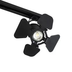 Bestpreis 🌟 QAZQA Schienensystem mit 3 Spots schwarz - Film ⭐ -Deckenleuchten Verkaufs-Shop 1304 102471 5
