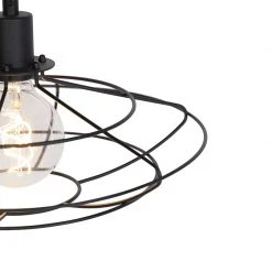 Budget 👍 QAZQA Vintage Hängelampe schwarz 37 cm - Laurent 🎉 -Deckenleuchten Verkaufs-Shop 1304 97358 2