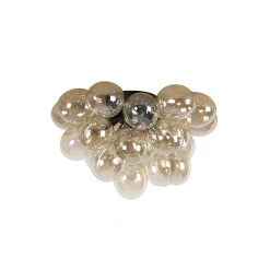 Top 10 😀 QAZQA Design Deckenleuchte schwarz mit Braunglas 6 Lampen - Uvas 🛒 -Deckenleuchten Verkaufs-Shop 1335 102345 10