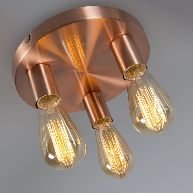 Blitzangebot ๐ QAZQA Art Deco Deckenleuchte Kupfer - Facil 3 ๐ 6 Blitzangebot ๐ QAZQA Art Deco Deckenleuchte Kupfer - Facil 3 ๐ โ Bild 6