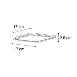 Top 10 🎉 QAZQA Decke weiß 17 cm inkl. LED 3-stufig dimmbar IP44 - Steve 👏 -Deckenleuchten Verkaufs-Shop 1339 102741 4