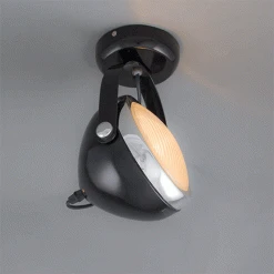 Billig 🌟 QAZQA Wand- und Deckenstrahler schwarz dreh- und kippbar - Biker 1 🔔 -Deckenleuchten Verkaufs-Shop 1352 90090 10