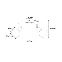 Besorgen 🔥 QAZQA Deckenleuchte schwarz mit Rauchglas und Holz 2-flammig - Vidro 👍 16 Besorgen 🔥 QAZQA Deckenleuchte schwarz mit Rauchglas und Holz 2-flammig - Vidro 👍 -Deckenleuchten Verkaufs-Shop 1360 105596 3