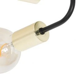 Aktion ⭐ QAZQA Moderne Deckenlampe schwarz mit goldenen 10-Lichtern - Juul 🤩 -Deckenleuchten Verkaufs-Shop 1361 104778 4