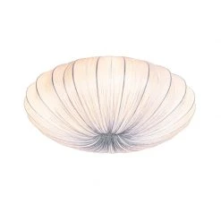 Billig 🧨 QAZQA Design-Deckenlampe graue Seide 60 cm 5-flammig - Plu 🛒