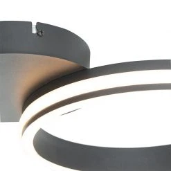 Top 10 🥰 QAZQA Deckenleuchte schwarz inkl. LED 3-stufig dimmbar 2-flammig - Navara 🔔 -Deckenleuchten Verkaufs-Shop 1388 104000 6