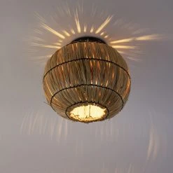 Aktion 👏 QAZQA Orientalische Deckenlampe Seegras - Canno 😀 -Deckenleuchten Verkaufs-Shop 1390 104837 7