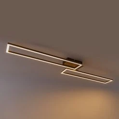 Angebote 👏 QAZQA Deckenleuchte schwarz 110 cm inkl. LED 3-Stufen dimmbar - Plazas Novo 😉 -Deckenleuchten Verkaufs-Shop 1400 102926 14