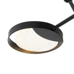 Aktion 🤩 QAZQA Deckenleuchte schwarz inkl. LED 3-Stufen dimmbar 6 Lichter - Patrick 🤩 -Deckenleuchten Verkaufs-Shop 1404 104516 3