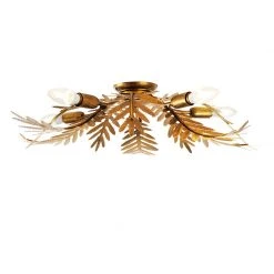 Coupon 😉 QAZQA Vintage Smart Deckenleuchte Gold inkl. 5 WiFi E14 - Botanica 🎉 -Deckenleuchten Verkaufs-Shop 1410 103586 7