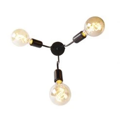 Großhandel ⭐ QAZQA Design Deckenleuchte schwarz 3-Licht - Wimme ⭐ -Deckenleuchten Verkaufs-Shop 1417 102755 5