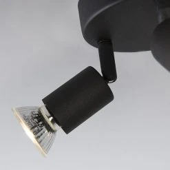 Neu ❤️ QAZQA Deckenstrahler im Industriedesign schwarz schwenkbar rund - Jeany 3 ❤️ -Deckenleuchten Verkaufs-Shop 1424 93277 9