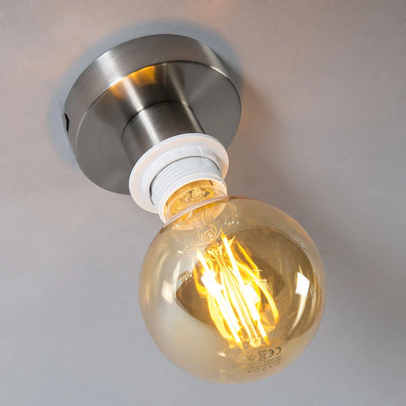 Billig ✨ QAZQA Moderne Deckenleuchte Stahl mit weißem Schirm 45 cm - Combi 👍 5 Billig ✨ QAZQA Moderne Deckenleuchte Stahl mit weißem Schirm 45 cm - Combi 👍 – Bild 5