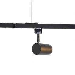 Bester Verkauf ❤️ QAZQA Modernes Kleiderstangensystem Schwarz mit 5 Spots 1-phasig - Jeana 🧨 -Deckenleuchten Verkaufs-Shop 1452 105060 7