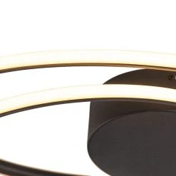 Brandneu ❤️ QAZQA Design Deckenleuchte schwarz inkl. LED 3-stufig dimmbar - Rowan 🔔 19 Brandneu ❤️ QAZQA Design Deckenleuchte schwarz inkl. LED 3-stufig dimmbar - Rowan 🔔 -Deckenleuchten Verkaufs-Shop 1479 99068 5