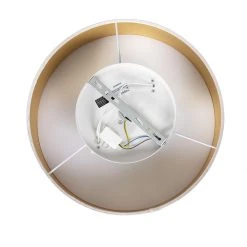 Neu 🎁 QAZQA Deckenleuchte rosa 40 cm mit goldener Innenseite - Drum ✔️ -Deckenleuchten Verkaufs-Shop 1483 105486 8